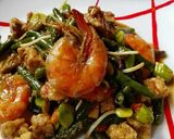 Foto langkah ke 2 dari resep Udang Pete Saus Tiram.