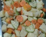Foto del paso 1 de la receta: Pollo con verduras a la bolsita