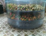 A picture of step 1 of Mixed Sprouts Parantha.