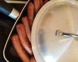A picture of step 1 of Mushroom and sausage sandwich.