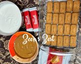 A picture of step 1 of Eid 2026 Special Lotus Biscoff Cake.