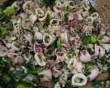 Foto langkah ke 7 dari resep Cumi Cabai Hijau.