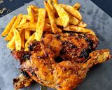 Foto del paso 15 de la receta: Pollo "alla diavola" con patatas fritas {freidora de aire}