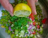 A picture of step 4 of Fresh Green Chickpeas Salad.