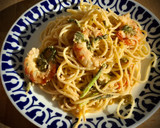 Foto del paso 7 de la receta: Spaghetti picantes con trigueros y langostinos