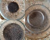 A picture of step 1 of Sabja Avocado Shake.