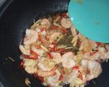 Foto langkah ke 4 dari resep Tumis udang buncis & putren.