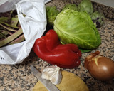 Foto del paso 1 de la receta: Col con alcachofas