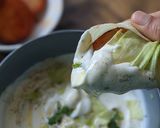 A picture of step 1 of Tzatziki sauce.