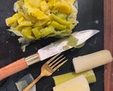 Foto del paso 2 de la receta Tortilla de puerro y patata sin aceite en Lékué