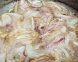 A picture of step 1 of Bhindi gosht.