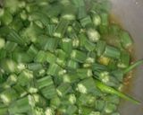 A picture of step 1 of Bhindi.