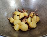 A picture of step 4 of Amaranth Leaves with Potato.
