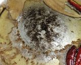A picture of step 4 of Palak Mushroom.