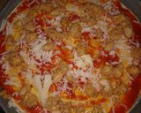 A picture of step 7 of Chicken pizza.