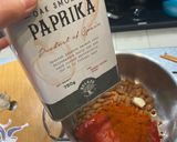 A picture of step 3 of Romesco sauce - Mediterranean roasted red pepper sauce.