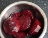 A picture of step 1 of Beetroot Ladoo.