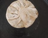 A picture of step 8 of Puran poli / vedmi.
