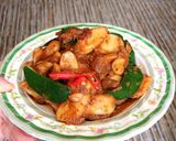 รูปขั้นตอนการทำที่ 5 ของ พะแนงเห็ดออรินจินมอัลมอนด์ (มังสวิรัติ)