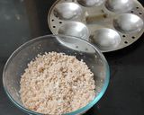 A picture of step 7 of Poha idli/ Aval idli (Rice flakes idli).