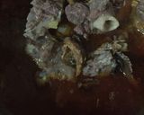 A picture of step 2 of Dry okra soup with beef and dry fish.