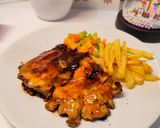 Foto langkah ke 4 dari resep Barbeque Chicken Steak.