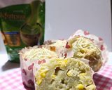 Foto langkah ke 6 dari resep Muffin jagung matcha.