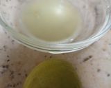 A picture of step 1 of Greek dressing.
