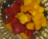 A picture of step 2 of Fruity salsa.