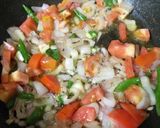 A picture of step 1 of Bombay Chutney or Pitla.