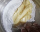 A picture of step 1 of Condensed milk bikis.