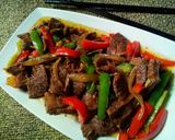 Foto langkah ke 9 dari resep Sapi Lada Hitam (Beef Blackpepper).