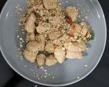 Foto langkah ke 5 dari resep Ayam panggang teflon balut Oatmeal.