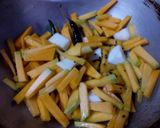 A picture of step 4 of Kaddu ki khatti meethi sabji.