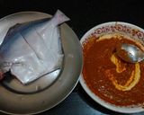 A picture of step 1 of Pomfret fish fry.