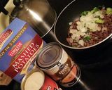 A picture of step 1 of Hamburger Gravy & Mashed Potatoes.