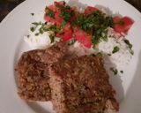 Foto del paso 4 de la receta: Pastel de carne picada y avena con guarnición