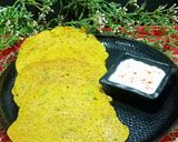 A picture of step 4 of Kodo Millets Chilla.