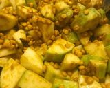 A picture of step 3 of Zucchini chana dal.