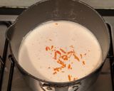A picture of step 6 of Orange Posset.