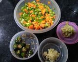 A picture of step 2 of Paneer Bhurji.