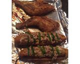 A picture of step 5 of Plantain Canoes.