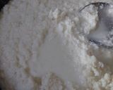 A picture of step 3 of Coconut Khoya Dry Fruit Fudge.