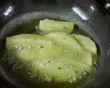 A picture of step 1 of Chilli garlic potatoes.