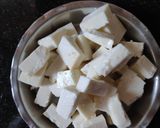 A picture of step 4 of Kadhai paneer.