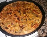 Foto del paso 6 de la receta: Tarta de berenjenas, cebolla y puerros