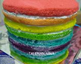 Foto langkah ke 8 dari resep Rainbow Cake Kukus Ny. Liem (Bisa untuk Base Cake).