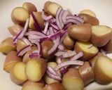 A picture of step 2 of Potato and feta salad.