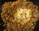 A picture of step 2 of California Farm Eggplant Dinner with Stuffed Peppers.