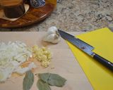 A picture of step 1 of Chicken Adobo.